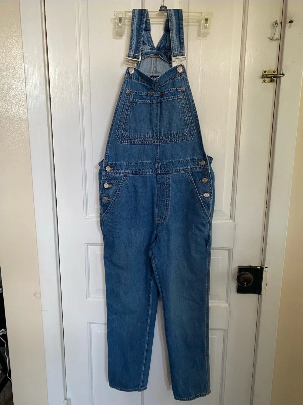 GAP Blue Denim Bibbed Overalls Women’s Size Small